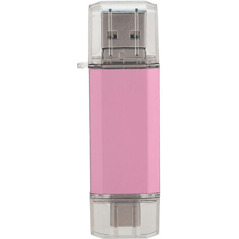 Clé USB 3 en 1 en Alliage d'Aluminium Rapide Or Rose 32 Go pour Téléphones et Ordinateurs (1/5)