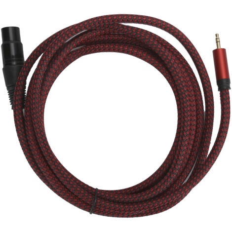 Câble Microphone XLR Femelle vers Jack 3.5mm Cordon de Connexion Audio Équilibré JD6030‑3m (1/5)
