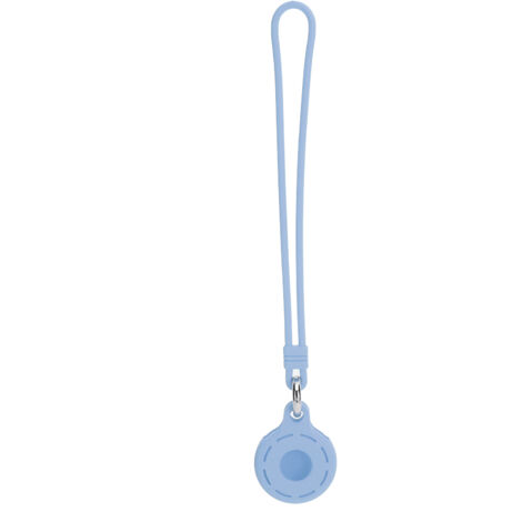 Étui en silicone anti-perte pour traceur IOS, type rond creux, bleu foncé (1/5)