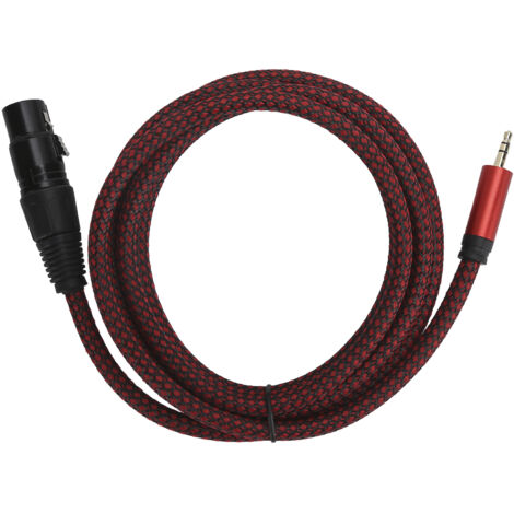 Câble Microphone XLR Femelle vers Jack 3.5mm, Cordon de Connexion Audio Équilibré JD6029‑2m (1/5)