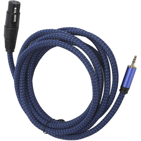 Câble Microphone XLR Femelle vers Jack 3.5mm Équilibre, Cord de Connexion 3m pour Enregistrement JD6035 (1/5)