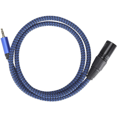 Câble Microphone XLR Mâle vers Jack 3.5mm Équilibre - Cord de Connexion 1/8 pouce pour Enregistrement JD6043‑1M (1/5)