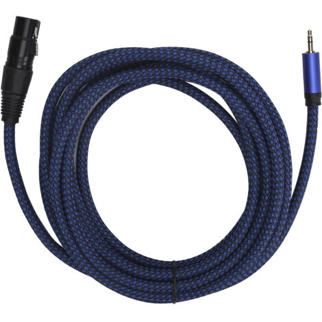 Câble Microphone XLR Femelle vers Jack 3.5mm Équilibré - Cordon de Connexion 1/8 pouce - Modèle JD6036‑4m (1/5)