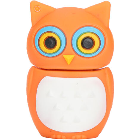 Clé USB 16GB Design Hibou Orange - Stockage Rapide en Gros, Périphérique de Mémoire Amusant (1/5)