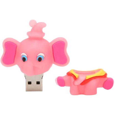 Clé USB Éléphant Mignon 32GB - Stockage, Transfert et Partage de Données - Design Cartoon Compatible Universel (1/5)