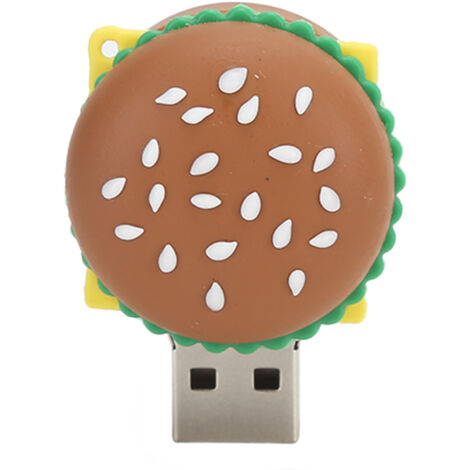 Clé USB 2.0 en Forme de Hamburger 3D - Design Mignon pour Ordinateur Portable et Tablette - 32 Go (1/5)