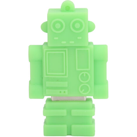 Clé USB 64GB Robot Vert Design Carton Rapide Stockage Masse Mémoire Flash (1/5)