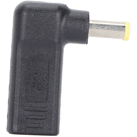 Adaptateur USB vers DC Courbé Femelle Type-C vers Mâle 5.0x1.0mm pour PC Portable (1/5)