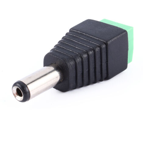 Connecteur DC Mâle 2.1 x 5.5mm pour Alimentation LED, CCTV et Éclairage (1/5)
