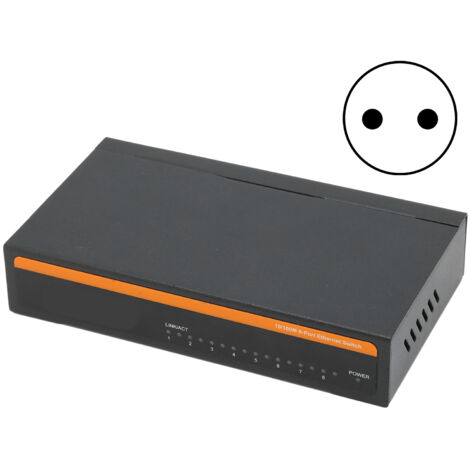 Commutateur Ethernet 8 Ports 100M TBCS4008E Auto-Adaptatif pour Bureau, Accessoires Informatiques (Prise EU) (1/5)