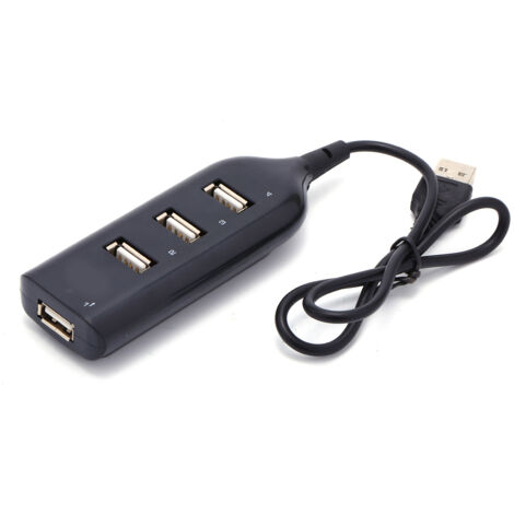 Hub USB 2.0 à 4 Ports avec Câble Micro USB pour Ordinateur PC - Répartiteur d'Alimentation (1/5)
