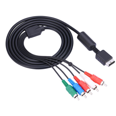Câble AV Multi vers Vidéo/Audio Composant pour Sony PlayStation PS2 PS3 (1/5)