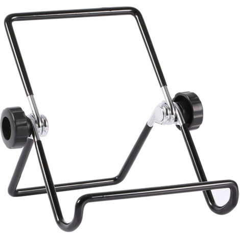 Support métallique pliable et portable pour iPad, réglable à plusieurs angles, antidérapant, taille compacte. (1/5)