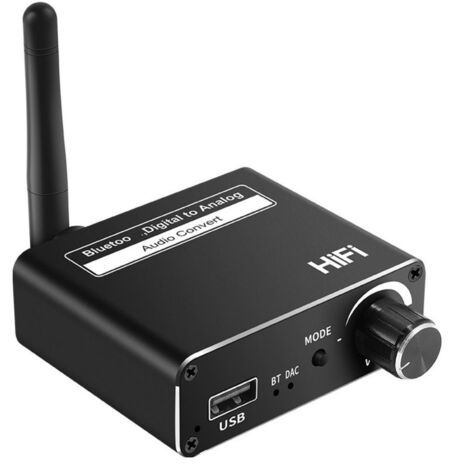 Récepteur Bluetooth 5.0 Fibre Optique Coaxial 3 en 1 Convertisseur Audio Numérique vers Analogique 3.5MM (1/5)