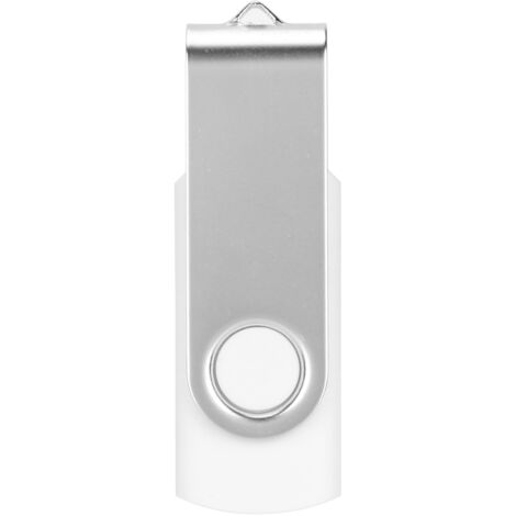 Clé USB Blanche Rotative 4GB - Stockage Portable pour PC et Tablette (1/5)