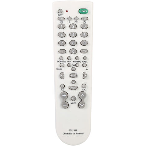 Télécommande Universelle Intelligente TV-139F pour Téléviseurs - Blanc (1/5)