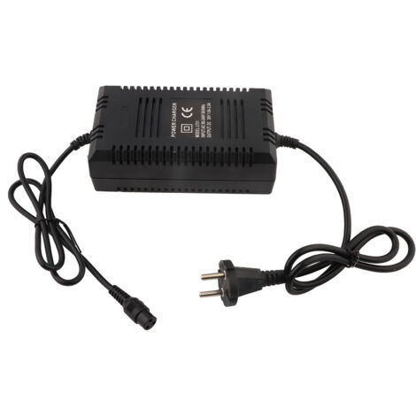 Chargeur de Batterie 36V pour Scooter et Vélo Électrique, Connecteur Mâle 3 Broches, Prise UE