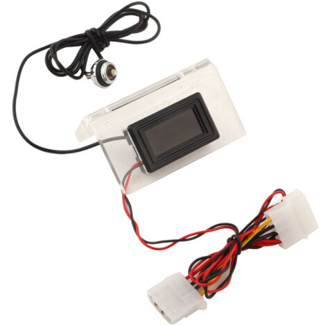 Thermomètre LCD pour PC avec cadran de détection de température et kit de refroidissement à eau (1/5)