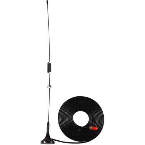 Antenne Voiture Double Bande SMA Femelle UT-106UV avec Base Magnétique pour Talkie-Walkie Radio Bidirectionnelle (1/5)