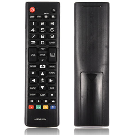 Télécommande universelle noire compatible avec téléviseurs LG AKB74915304 (1/5)