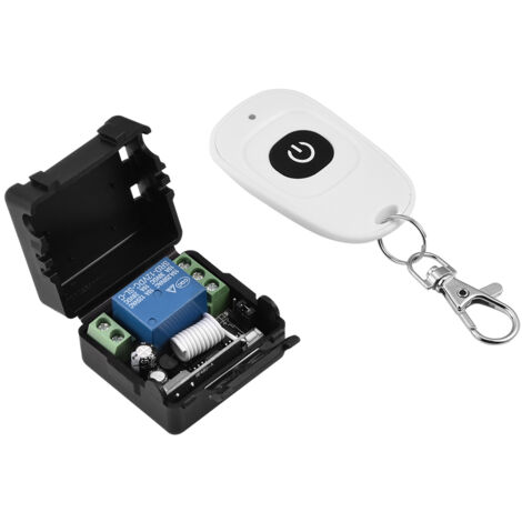 Module RF sans fil pour relais 12V, interrupteur à distance avec émetteur et récepteur (1/5)