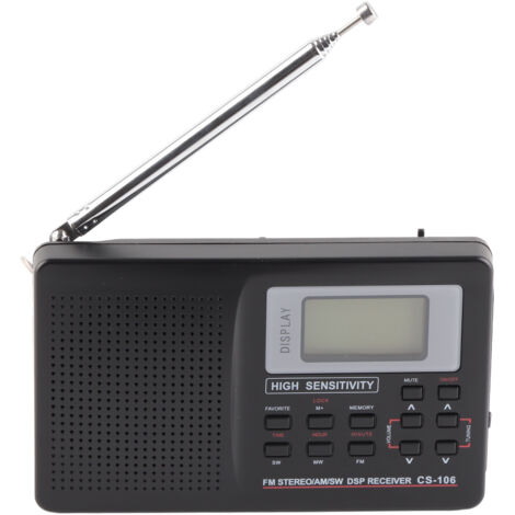 Réveil Radio FM/AM/OC avec Réception Pleine Fréquence - Type 1 (Sans Piles Incluses) (1/5)