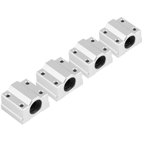 4pcs Bloc Coulissant SCS8UU 8mm avec Douille à Billes pour Imprimante 3D (1/5)