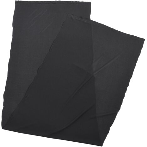Tissu de protection anti-poussière noir pour enceintes, 1.7m x 0.5m, grillage acoustique stéréo (1/5)