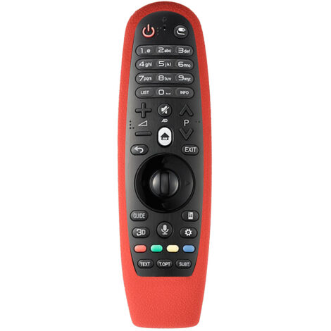 Étui de Protection Souple en Silicone Anti-Poussière pour Télécommande LG AN-MR600, Rouge