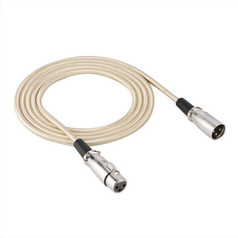 Câble Microphone XLR Mâle vers Femelle 3 Broches - 3 mètres / 9.8 pieds (1/5)