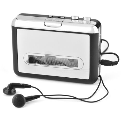 Convertisseur Cassette USB vers MP3 pour PC, Lecteur Audio avec Casque et Enregistrement CD