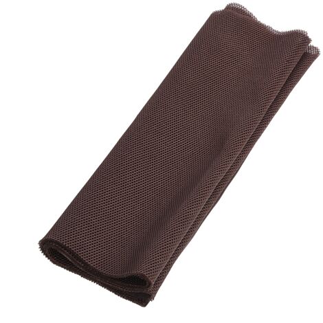 Toile de protection anti-poussière 1,4 x 0,5 m pour enceintes audio, tissu mesh marron pour grilles de haut-parleurs (1/5)