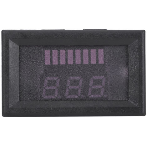 Indicateur de capacité et tension pour batteries plomb-acide 12V - Double affichage LED bleu (1/5)