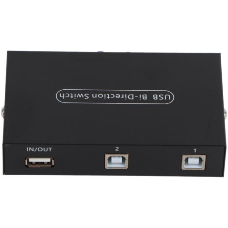 Commutateur USB 2.0 Manuel 2/4 Ports pour PC, Imprimante, Scanner - Boîte de Partage (1/5)