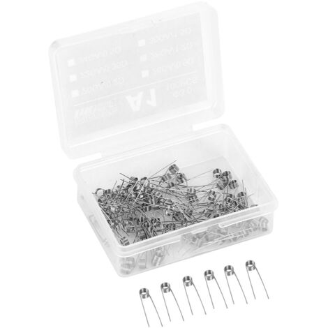 100 pièces Fil Résistance pour Atomiseur Cigarette Électronique, Bobine Chauffante 28GA/1.2 Ohm (1/5)