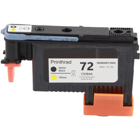 Cartouche d'encre haute qualité pour imprimantes HP série T1100 T1200 T610 T790 (Noir mat/Jaune C9384A) (1/5)