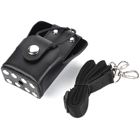 Étui en cuir pour talkie-walkie Motorola GP328plus/GP338plug/GP344/GP388 avec dragonne