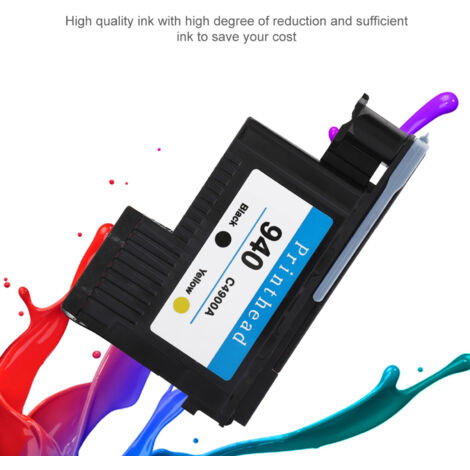 Cartouche d'impression haute qualité pour HP 940 C4900A, compatible série 8000 8500 (Noir / Jaune) (1/5)