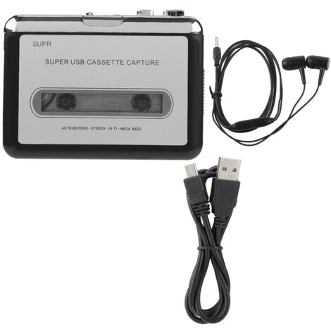 Convertisseur Audio PC vers Cassette pour Enregistreur MP3 CD Lecteur de Musique Numérique