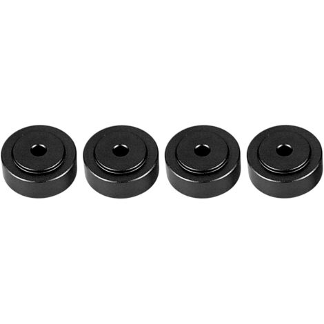 4 pièces Pieds Amplificateur Anti-vibration 20x8mm en Alliage d'Aluminium Noir pour Équipement Audio (1/5)