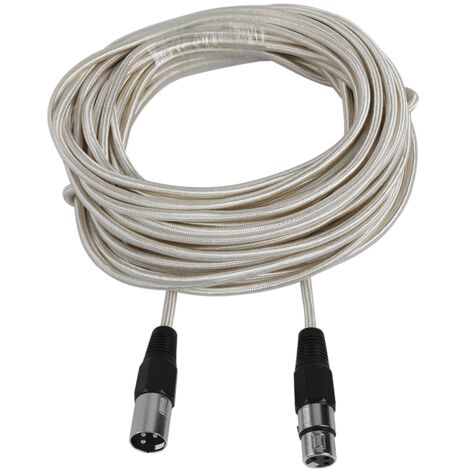Câble Microphone XLR Mâle vers Femelle 15 mètres - Câble Audio Haute Qualité pour Micro