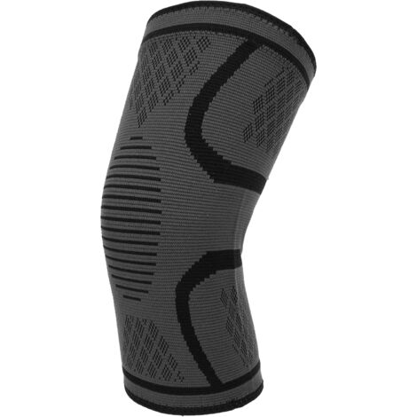 Manchon de compression pour genou noir respirant, anti-dérapant, soutien articulaire pour hommes et femmes (Taille L) (1/5)