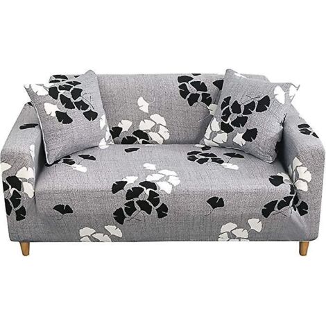 housse De Canap Extensible Impression,moderne Anti-drapante 1/2/3/4 Places Revtement De Canap Lastique Housse Canape (2 Place Housse De Canap:145- (1/5)