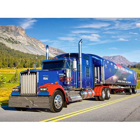 30 X 40 Cm ,gros Camion Bleu Diamond Painting Broderie Diamant Peinture Canevas 5d Tableau Enfant Adulte Strass Lot Puzzle Dessin Decoration Mura (1/5)