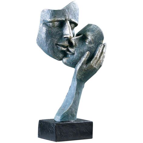 sculpture Dcorative Reprsentant Un Couple D'amoureux Bronze Sculpture Moderne Rsine Bureau Accueil Penseur Statues D'art De Dcoration Artisanat Cr (1/5)