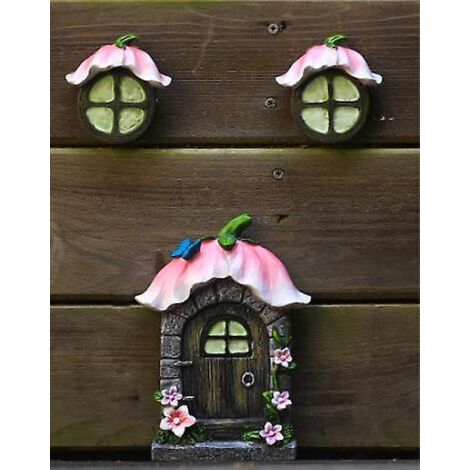 marron Dcoration Pour Tronc Darbre, Maison De Lutins, Elfes, Fes, Dco De Jardin Ferique, Porte, Fentres (1/5)