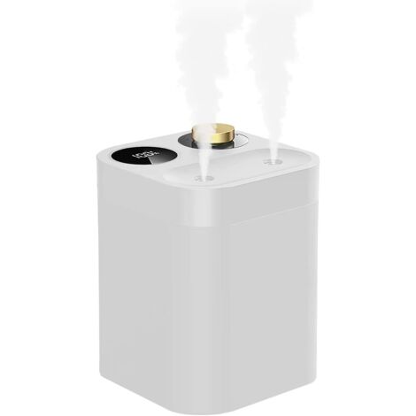 petite Humidificateur D'air Sans Fil, 28db Silencieux, Double Buse De Pulvrisation & 5 Modes De Pulvrisation Humidificateur De Brume Frache Avec I (1/4)