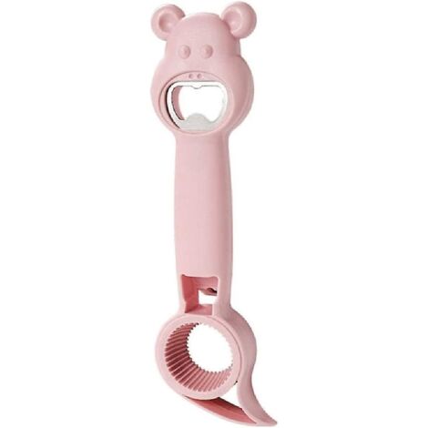 multifunctional Bear Bottle Opener Cartoon 4 In 1 Bottle Openers For Beverage Bottle Cap Opener Kitchen Tools Four Creative Multipurpose Openers B