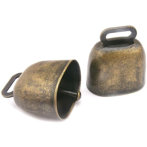 5 Pice Cloche De Vache, Mouton Vache Cloches Cloches De Pturage, Cuivre Cloches Btail Bronze Cloche, Pour Les Accessoires Antivol De Ferme D'anima (1/5)