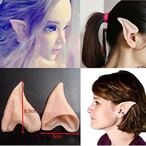 NICENEEDED Boucles d'oreilles Elfe Sirène Princesse aux Oreilles de Fée Boucles d'oreilles à Nageoires Auriculaires avec Pompon en Perles Boucles d' oreilles sans Piercing Habillez Vous NICENEEDED Boucles d'oreilles Elfe Sirène Princesse aux Oreilles de Fée Boucles d'oreilles à Nageoires Auriculaires avec Pompon en Perles Boucles d' oreilles sans Piercing Habillez Vous